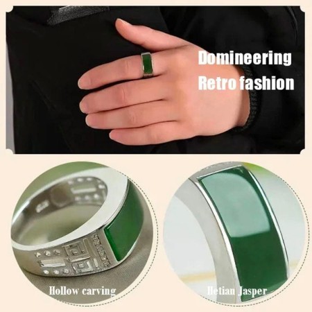 অরজিনাল মুন পান্না পাথর হাতের আংটি